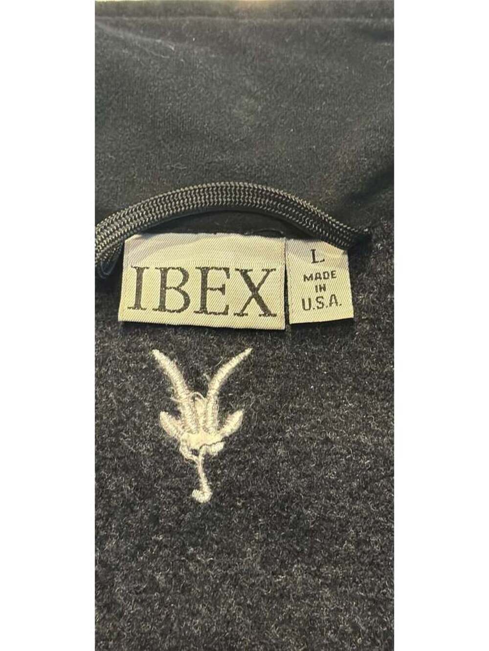 Authentic Vintage Ibex Heavyweight Boiled New Wool Full Zip Woman Jacket Large